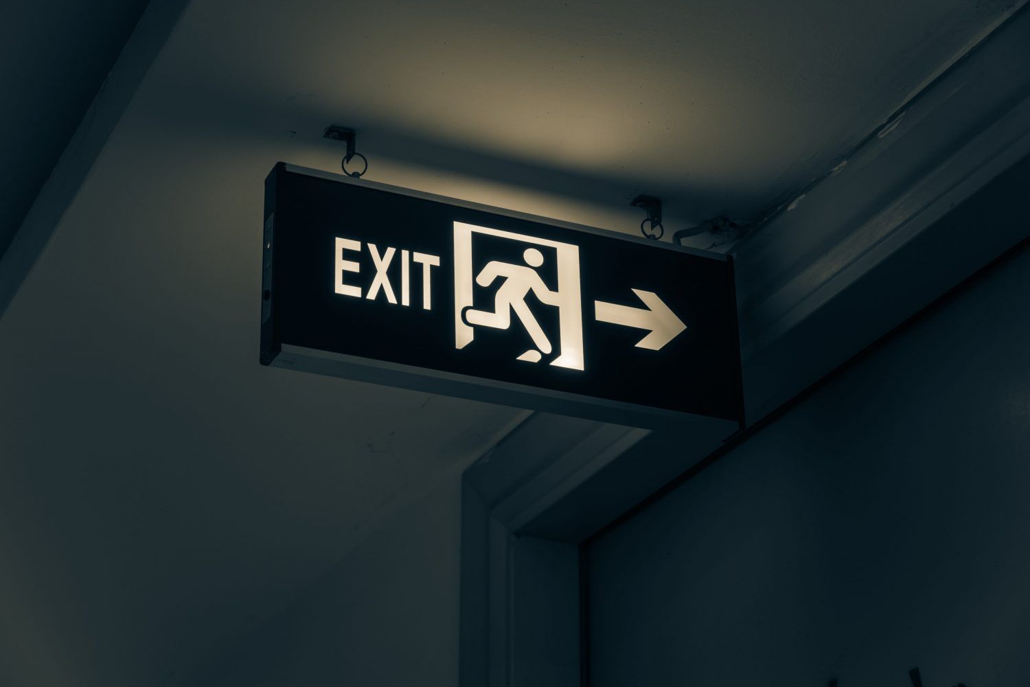 Exit sign