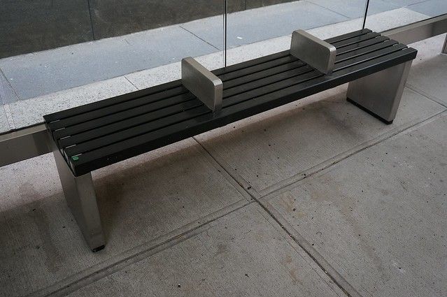 Bus stop bench
